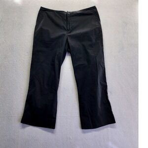 SO Stretch Black Mid Rise Cropped Straight Leg Pants Size 7